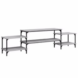 VidaXL 826328, Gris, Bois, Acier, 1970 mm, 350 mm, 520 mm, 1 pièce(s)
