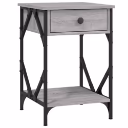 VidaXL 826341, Chêne, Fer, Bois, 400 mm, 420 mm, 600 mm, 1 pièce(s)