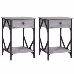 VidaXL 826342, Chêne, Fer, Bois, 400 mm, 420 mm, 600 mm, 2 pièce(s)