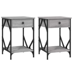 VidaXL 826342 Table de nuit et table de chevet Chêne