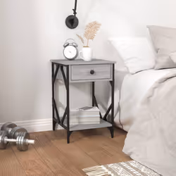 VidaXL 826342 Table de nuit et table de chevet Chêne