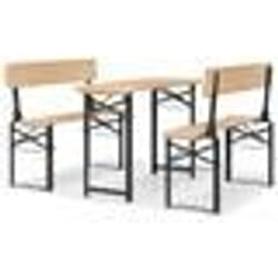 vidaXL Ensemble de tables à bière pliantes 3 pcs bois massif de sapin