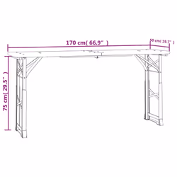 VidaXL 363114 table de jardin - Vue supplémentaire 6