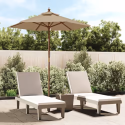Ce parasol de jardin est parfait pour créer de l'ombre et vous protéger des rayons UV nocifs du soleil. Matériau durable : fa ...