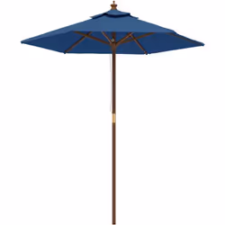 Ce parasol de jardin est parfait pour créer de l'ombre et vous protéger des rayons UV nocifs du soleil. Matériau durable : fa ...