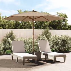 Ce parasol de jardin est parfait pour créer de l'ombre et vous protéger des rayons UV nocifs du soleil. Matériau durable : fa ...