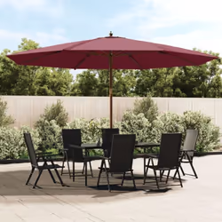 Ce parasol de jardin est parfait pour créer de l'ombre et vous protéger des rayons UV nocifs du soleil. Matériau durable : fa ...