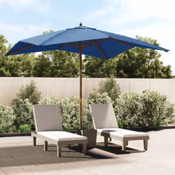 Ce parasol de jardin est parfait pour créer de l'ombre et vous protéger des rayons UV nocifs du soleil. Matériau durable : fa ...