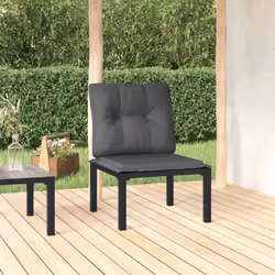 VidaXL 362798 banc de jardin Rotin, Acier