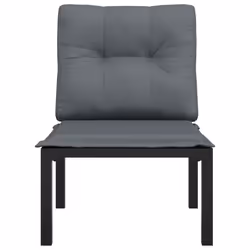 VidaXL 362798 banc de jardin Rotin, Acier