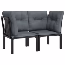 VidaXL 362801, Noir, Rotin, Acier, 110 kg, Adultes et enfants, 620 mm, 620 mm
