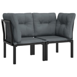 VidaXL 362801 banc de jardin Rotin, Acier