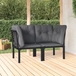 VidaXL 362801 banc de jardin Rotin, Acier
