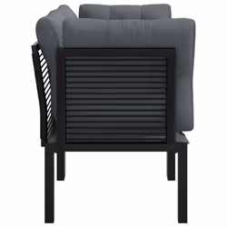 VidaXL 362801 banc de jardin Rotin, Acier - Vue supplémentaire 4