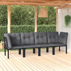VidaXL 362802 banc de jardin Rotin, Acier - Vue supplémentaire 2