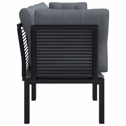 VidaXL 362802 banc de jardin Rotin, Acier - Vue supplémentaire 4