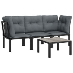 VidaXL 362803 banc de jardin Rotin, Acier