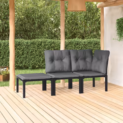 VidaXL 362806 banc de jardin Rotin, Acier - Vue supplémentaire 2