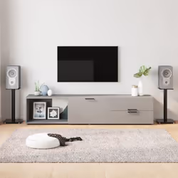 Description générale Profitez de la qualité de votre système audio autonome grâce à cette paire de supports de haut-parleurs. ...