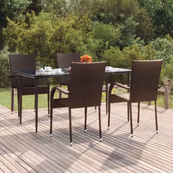 Cet ensemble de salle à manger de jardin est un excellent choix pour manger ou vous détendre dans l'espace extérieur ! Matéri ...