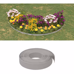 Créez des bordures attrayantes pour vos plates-bandes, bordures, allées et bassins avec cette bordure de jardin flexible et d ...