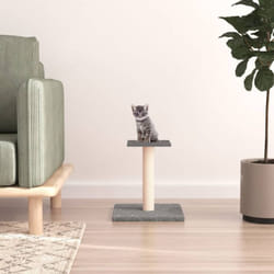 Arbre à chat avec plate-forme gris clair 38 cm Vidaxl