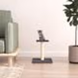 vidaXL Arbre à chat avec plate-forme gris foncé 38 cm
