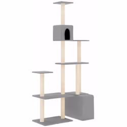 Gardez vos adorables chats amusés sans fin avec cet arbre à chat tout-en-un ! Tour pour chats tout-en-un : le mobilier pour c ...