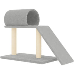 Arbres à chat avec tunnel et échelle gris clair 55,5 cm vidaXL