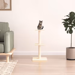 Gardez vos adorables chats divertis sans fin avec cet arbre à chat sur plusieurs niveaux ! Tour à chat à plusieurs niveaux :  ...