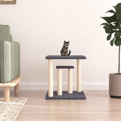 Arbres à chat avec plates-formes gris foncé 50 cm Vidaxl