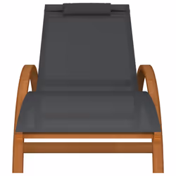 VidaXL 363470 chaise d'extérieur Linge Siège rembourré Textile, Bois Gris