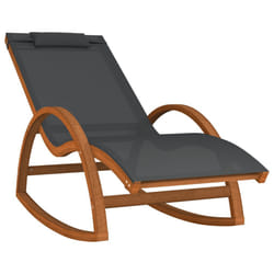 VidaXL 363472 chaise d'extérieur Terrace Siège rembourré Textile, Bois Gris