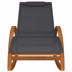 VidaXL 363472 chaise d'extérieur Terrace Siège rembourré Textile, Bois Gris