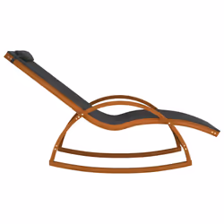 VidaXL 363472 chaise d'extérieur Terrace Siège rembourré Textile, Bois Gris - Vue supplémentaire 4