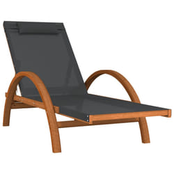 VidaXL 363473 chaise d'extérieur Linge Siège rembourré Textile, Bois Gris