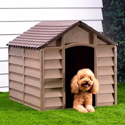Cette niche classique pour chien est un excellent endroit confortable pour permettre à votre chien de se détendre et de se pr ...