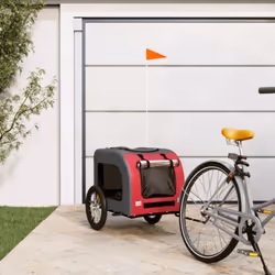Cette remorque de vélo pour animaux de compagnie pratique est un excellent complément à la journée de votre animal de compagn ...