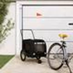 vidaXL Remorque de vélo pour animaux de compagnie noir
