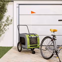 Cette remorque de vélo pour animaux de compagnie pratique est un excellent complément à la journée de votre animal de compagn ...