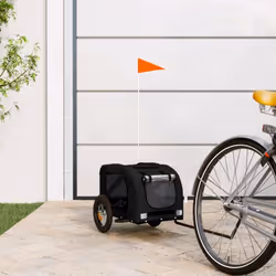 Cette remorque de vélo pour animaux de compagnie pratique est un excellent complément à la journée de votre animal de compagn ...