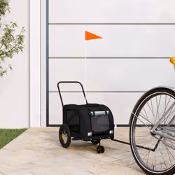 Cette remorque de vélo pour animaux de compagnie pratique est un excellent complément à la journée de votre animal de compagn ...