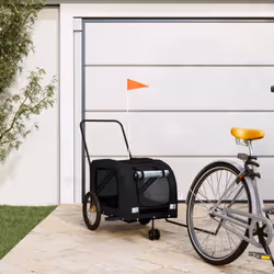 Cette remorque de vélo pour animaux de compagnie pratique est un excellent complément à la journée de votre animal de compagn ...