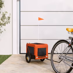 Cette remorque de vélo pour animaux de compagnie pratique est un excellent complément à la journée de votre animal de compagn ...