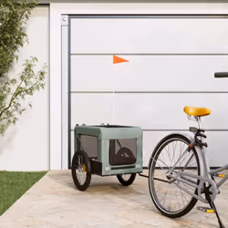 Cette remorque de vélo pour animaux de compagnie pratique est un excellent complément à la journée de votre animal de compagn ...