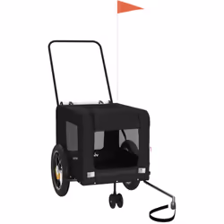 Cette remorque de vélo pour animaux de compagnie pratique est un excellent complément à la journée de votre animal de compagn ...