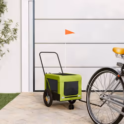 Cette remorque de vélo pour animaux de compagnie pratique est un excellent complément à la journée de votre animal de compagn ...