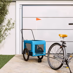Cette remorque de vélo pour animaux de compagnie pratique est un excellent complément à la journée de votre animal de compagn ...