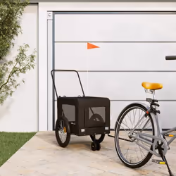 Cette remorque de vélo pour animaux de compagnie pratique est un excellent complément à la journée de votre animal de compagn ...