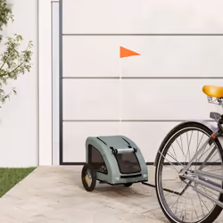 Description générale Cette remorque de vélo pour animaux de compagnie est un excellent complément pour les sorties de votre a ...
